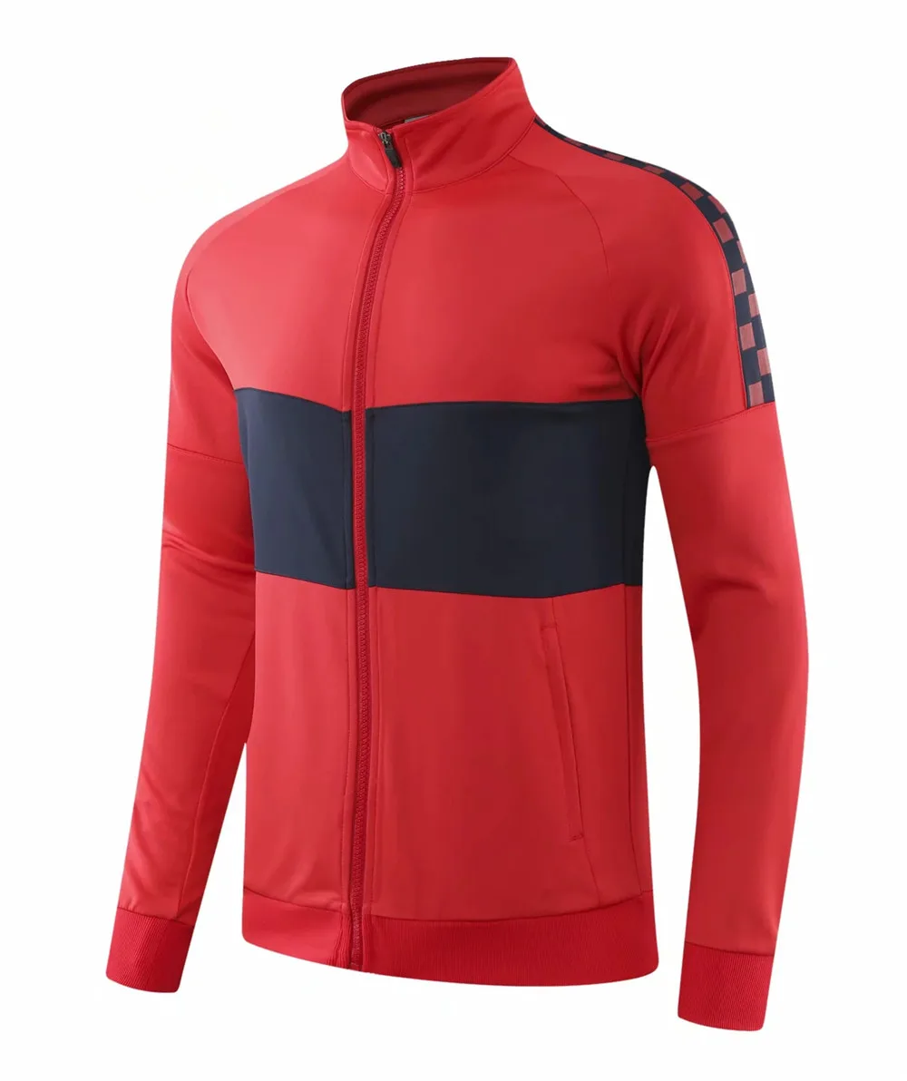 6629 red Navy coat Новинка 19/20, детские штаны для взрослых, спортивные штаны для тренировок, футбольные майки, комплект, куртка для бега, мужской спортивный тренировочный костюм, униформа, костюм - Цвет: 6629 red Navy coat