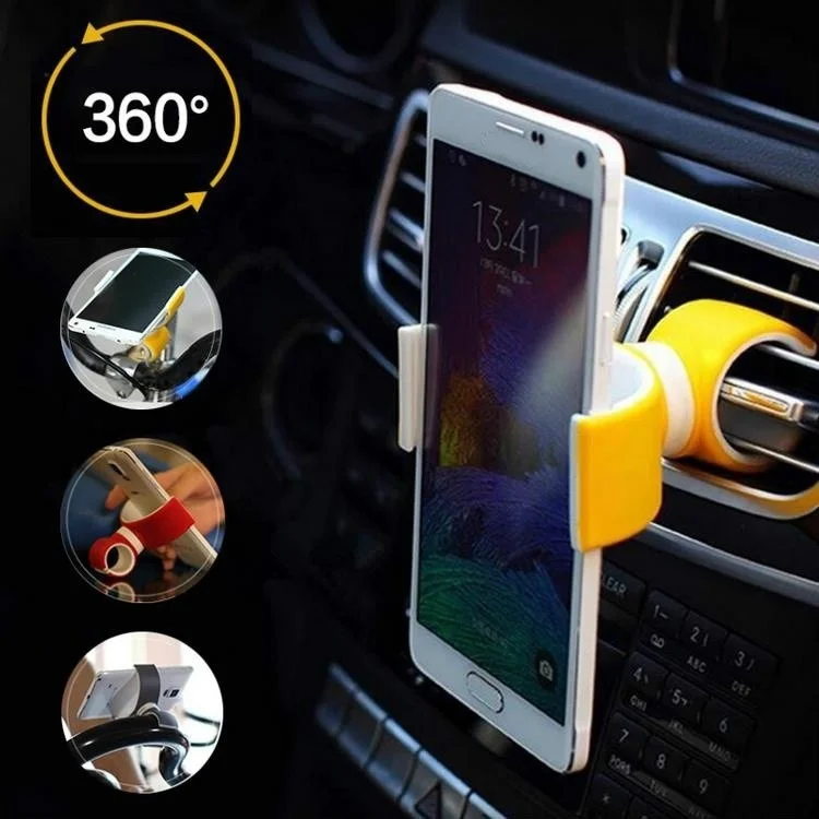 

360 Degrees Universal Air Vent Mount Bicycle Car Cell Phone Holder Stands for IPhone 6 Plus/5s/4s 3.5-6.0inch Phone