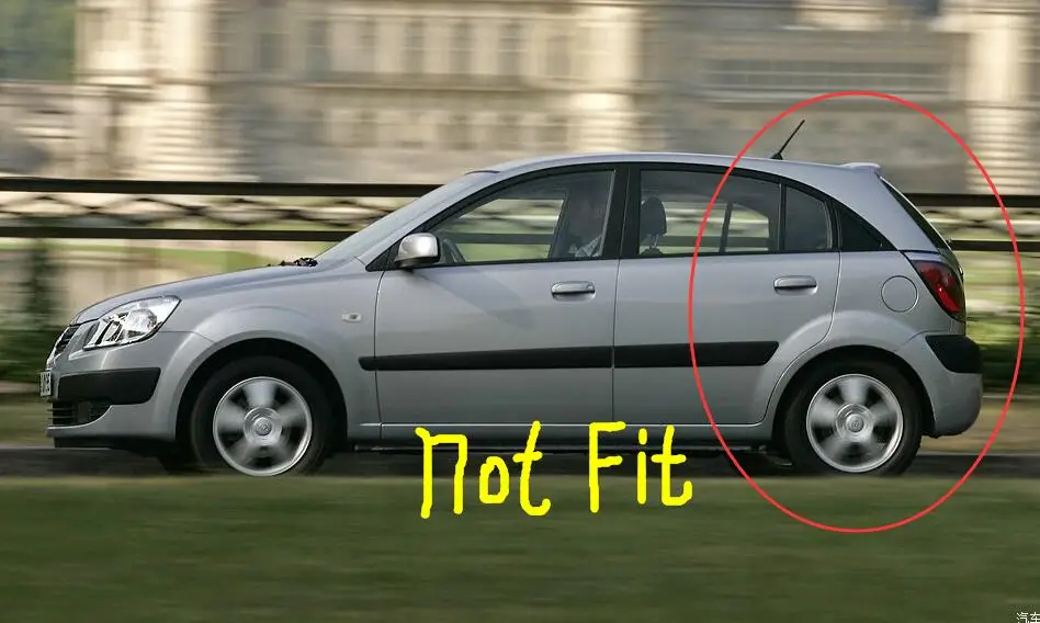 OE стиль автомобиля брызговик s для Kia Rio Sedan 2006 2007 2008 2009 2010 2011 брызговики брызговик аксессуары для брызговиков