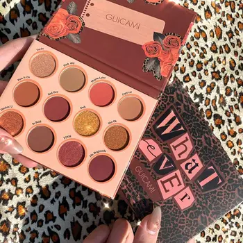

Changeable Pink Nude Eye Shadow Palette Makeup 12 Colors Shimmer Whatever Eyeshadow Powder Glitter Waterproof Pigment