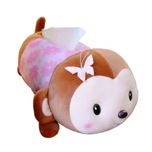 Мультяшная необычная коробка для салфеток Pippi обезьянка бумажная салфетка автомобильная коробка для салфеток животные из бумажек коробка для салфеток бумаги держатель для салфеток