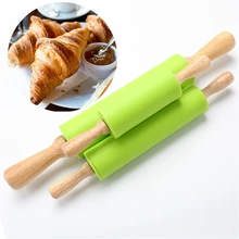TTLIFE S размер деревянная силиконовая Скалка Кондитерские изделия и аксессуары для выпечки скалка для теста Аксессуары для выпечки