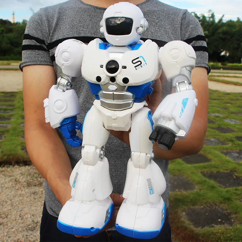 

Hot Sales Remote Control Intelligent Robot Mocha Cops S1 Gesture Sensing Electric Early Education Children Robot Models Play