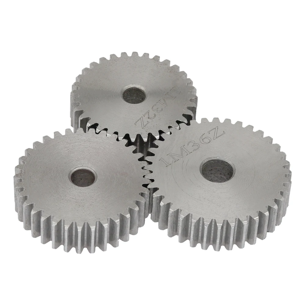 Cylindrical Gear 1 Piece 1M-31/32/33/34/35/36/37/38/39/40T SC45# Carbon Steel Material Metal Gear For Transmission Accessories