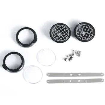 

DIY Searchlight Lamp Housing for 1/10 RC Crawler Car Traxxas TRX4 Defender Bronco Metal Searchlight Shell Case Spare Parts