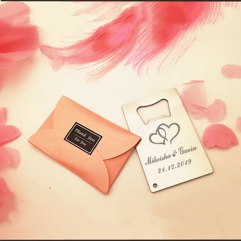 

100Pcs Personalized Wedding Gift Souvenir For Guests,Wine Bottle Opener Wedding Favor,Customized Engagement Party Gifts With Bag