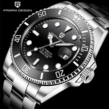 Pagani Дизайн Топ бренд для мужчин часы Дайвинг автоматические механические часы сталь Водонепроницаемый Бизнес Спортивные наручные часы для мужчин Relogio