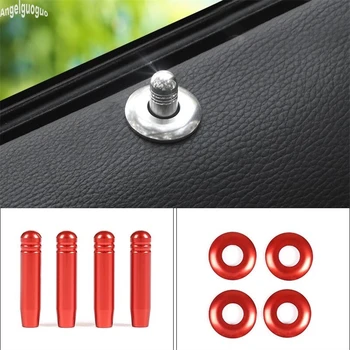 

Metal Red/sliver For BMW 3 5 series 2005-2012 E90 E60 Car Door Bolt Lock Pin Trim upgrade Cover Replace Accessories Car-styling