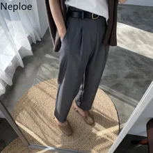 Neploe высокая талия для офиса леди работы стиль Pantalones Mujer
