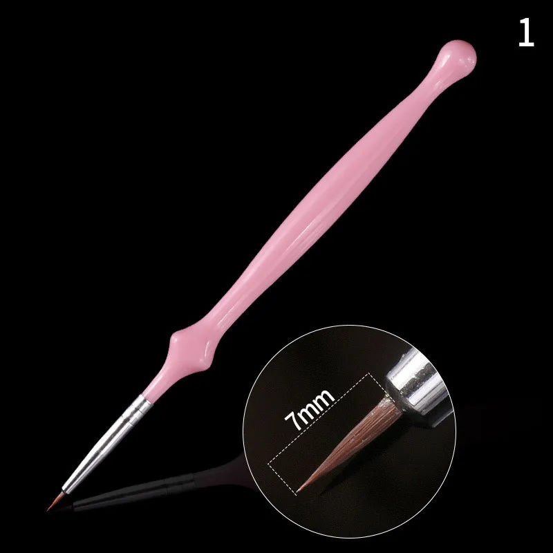 

3Pcs/Pack Fine Drawing Striping Liner Design Tips Pen Brushes Liner Brush Set Painting Acrylic Pen Gourd Handle Nail Art Tools