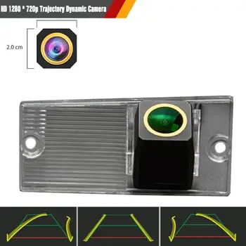 

HD 1280x720p Golden Camera Rear View Backup Camera Trajectory Dynamic Parking Line for KIA CERATO 2008-2011