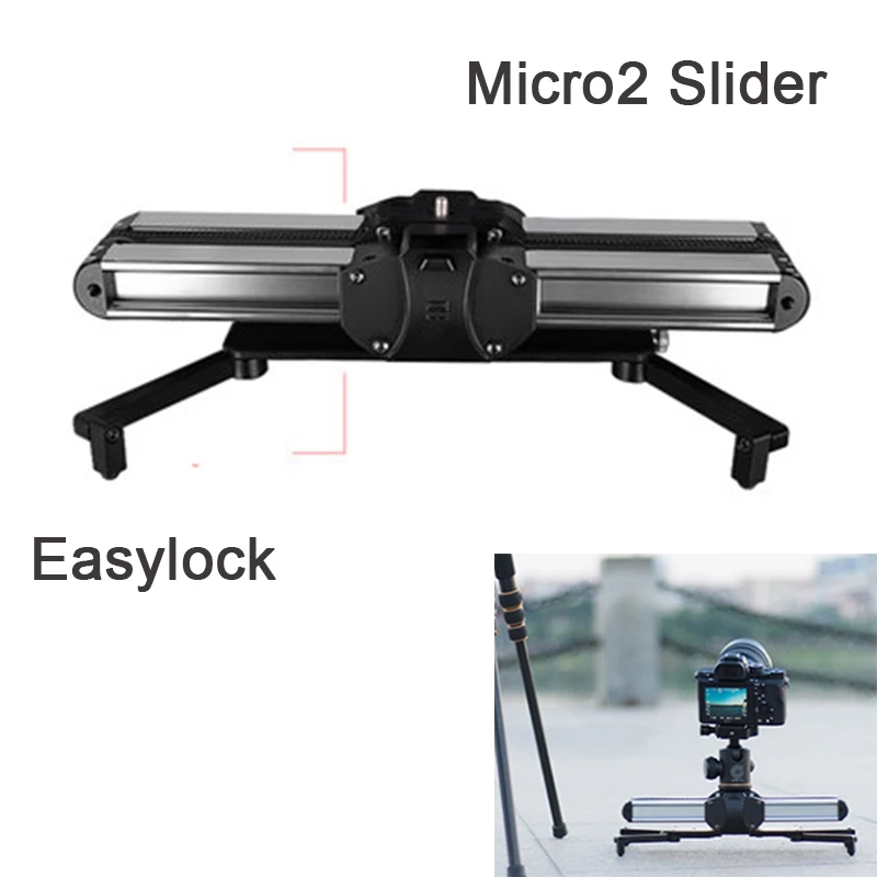  ABKT-Professional Micro-2 Smartphone Camera Video Slider Macro Travel Track Slider Dolly Track for 
