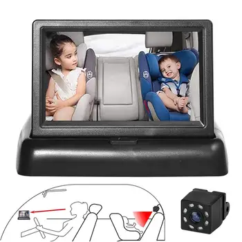 

Baby Car Mirror For Back Seat Safety View Rear Ward Facing Car Baby Kids Safety Seats Mirror Monitor Reverse Back Accessories