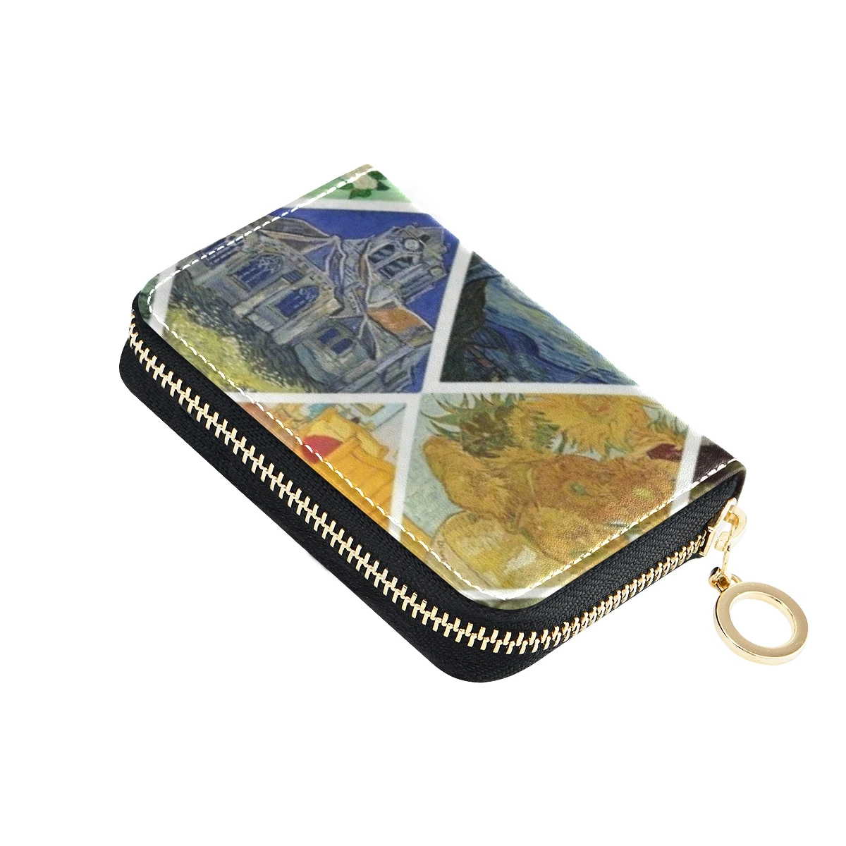 The Kiss by Gustav Klimt Women Card Holder Wallet Leather Female