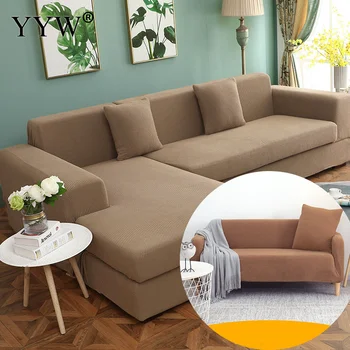 

Couch Cover Elastic Sofa Cover Polyester Corner Cover Sofa Couch Slipcover Chair Protector For Living Room 1/2/3/4 Seater