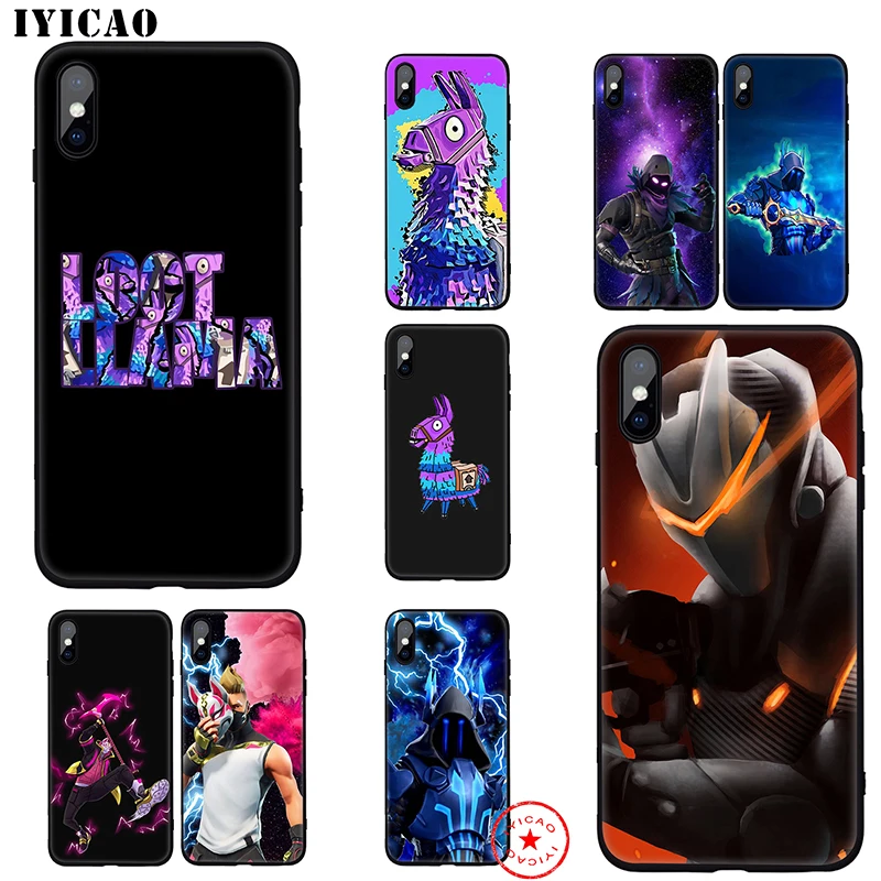 IYICAO Stash Llama skull trooper Omega Soft Case for iphone 11 Pro Xr Xs Max 6 6s 7 8 Plus 5 5s Se Silicone TPU |