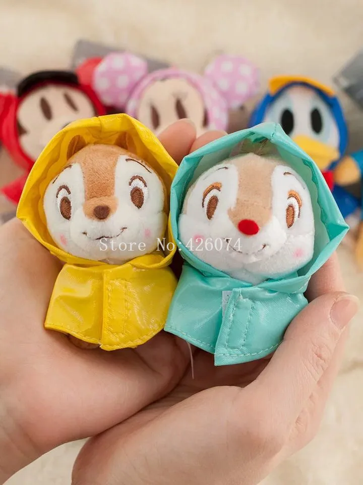 Плащ Микки Минни Дак Chipmunk Медведь Мини Плюшевые брелоки детские мягкие игрушки для детей Подарки 12 см