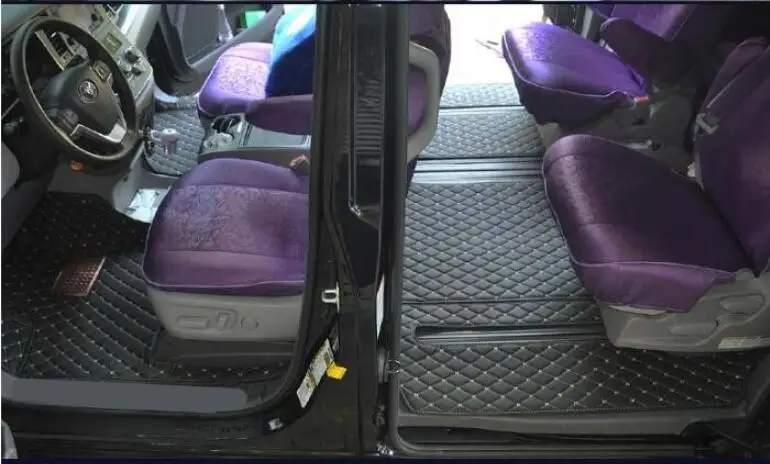 

High quality Luxury Slush Floor mats & Trunk Mats Foot Pad Mat For Toyota Sienna 2011-2020 7/8 Seats
