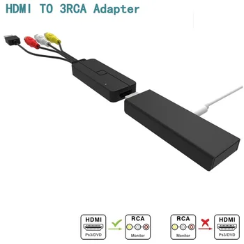 Adapter Hdmi na 3rca konwerter Hdmi na 3-rca Audio wideo kabel Av konwerter HDMI na RCA dla Amazon Fire Stick Fire TV Stick tanie i dobre opinie CableDeconn Żeńskie-męskie Rohs WEEE hdmi to 3 RCA AV Adapter CN (pochodzenie) KABLE HDMI HDMI 1 4 Pakiet 1 PLASTIKOWA TOREBKA