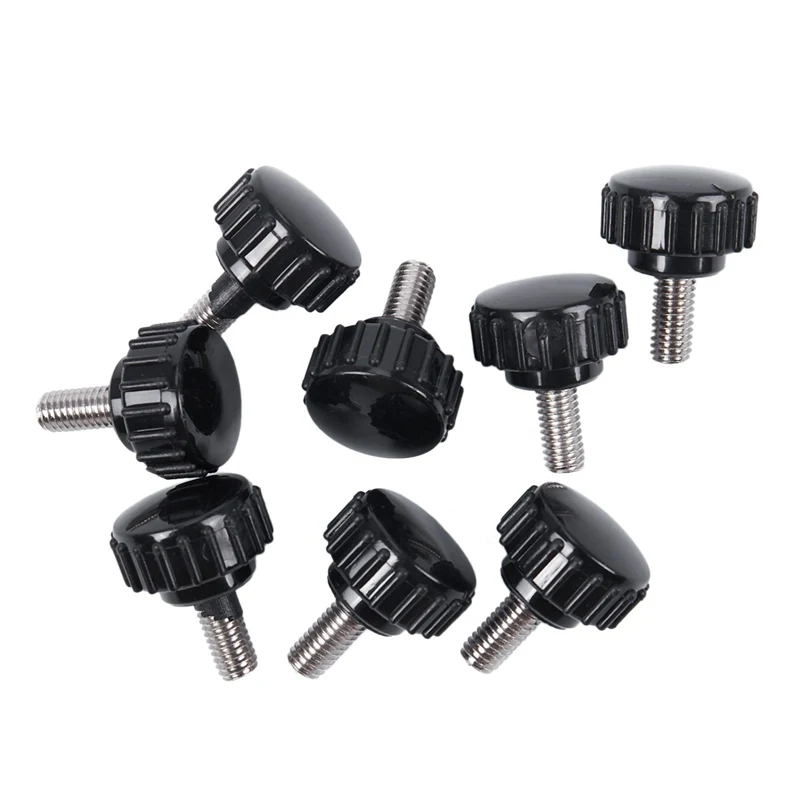 M5*10 round knob screw knurled head screw handle hand thread 8pcs