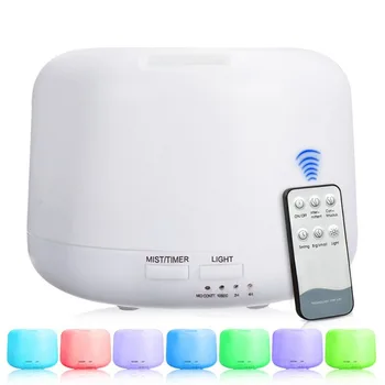 

300ml Remote Control Ultrasonic Air Aroma Humidifier With 7 Color LED Light Electric Aromatherapy Essential Oil Aroma Mist Maker