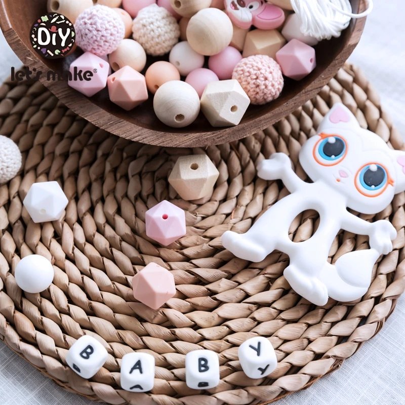 

Let'S Make 1set Silicone Cartoon Animal Baby Teether Bpa Free Silicone Beads Baby Teething Beads Baby Bed Hanging Rattles Toys