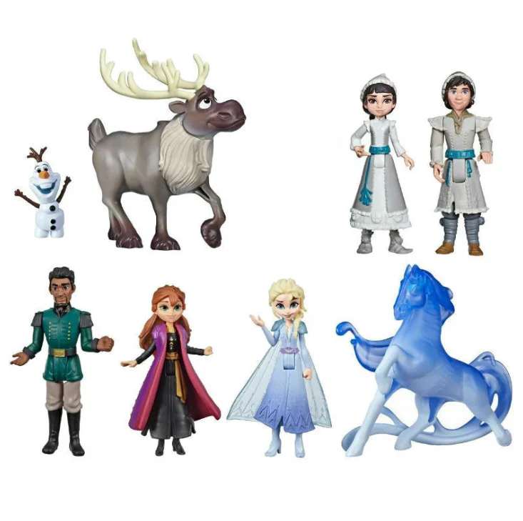 8 PCS/Toy Set Frozen 2 Elsa Anna Olaf Kristoff Collection Action Figure Model Hot Toys Christmas New Year Gift for Children