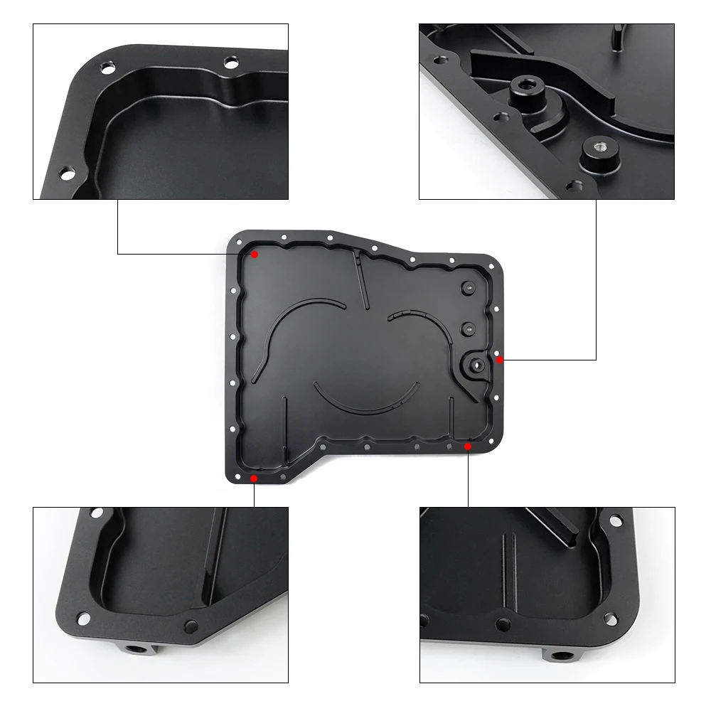 Billet Finned Strength Transmission Oil Sump Pan For 09-17 Nissan GTR R35 VR38DET GR6 New Alloy Aluminum Cooler / Temp Sensor
