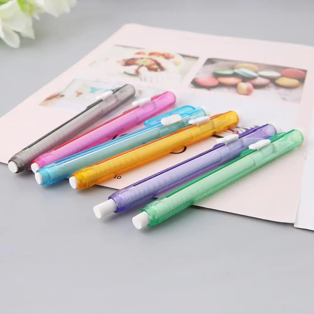 Креативный пресс-ручка в форме ластика карандаш для письма и рисования стереть студент, школа, офис Канцтовары для обучения аксессуары для рисования