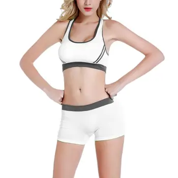 

1Set Women Cross Back Sports Bra Thong Breathable Yoga Suit Fitness Running Clothing Sportswear Underwear without Steel Rim U90E