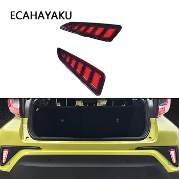 

ECAHAYAKU 1Set For Toyota C-HR CHR 2017 2018 2019 2020 Multi-function LED Reflector Lamp Rear Fog Lamp Rear Bumper Brake Light