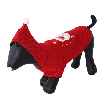 

Christmas Dog Sweater Stripe Dog Vest Waistcoat Pet Reindeer Clothes For Small Medium Dogs Autumn Winter Apparel HOT