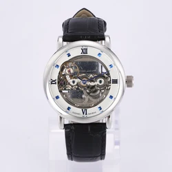 Female Mechanical Clock Self Wind Movement Automatic Timepieces Luxury Wristwatch Women Montres Mécaniques Squelette Pour Femme