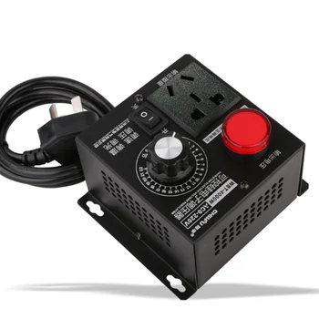 

AC220V 4KW SCR Adjustable Voltage Dimmer Light Temperature Motor Power Fan Speed Controller