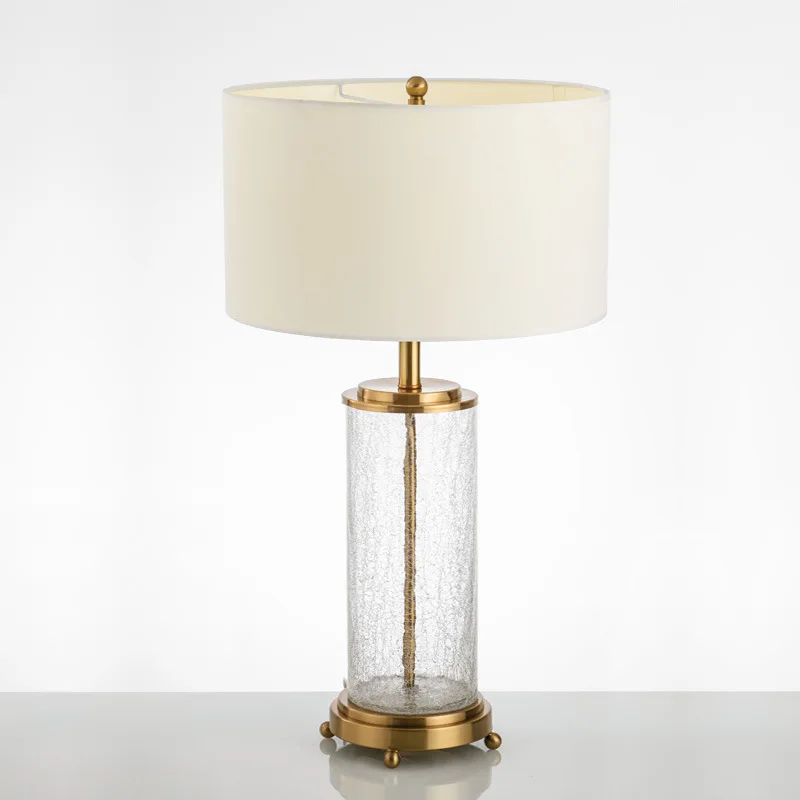 

Postmodern contracted crackle glass lamp designer example room sitting room fashion study soft outfit desk lamp