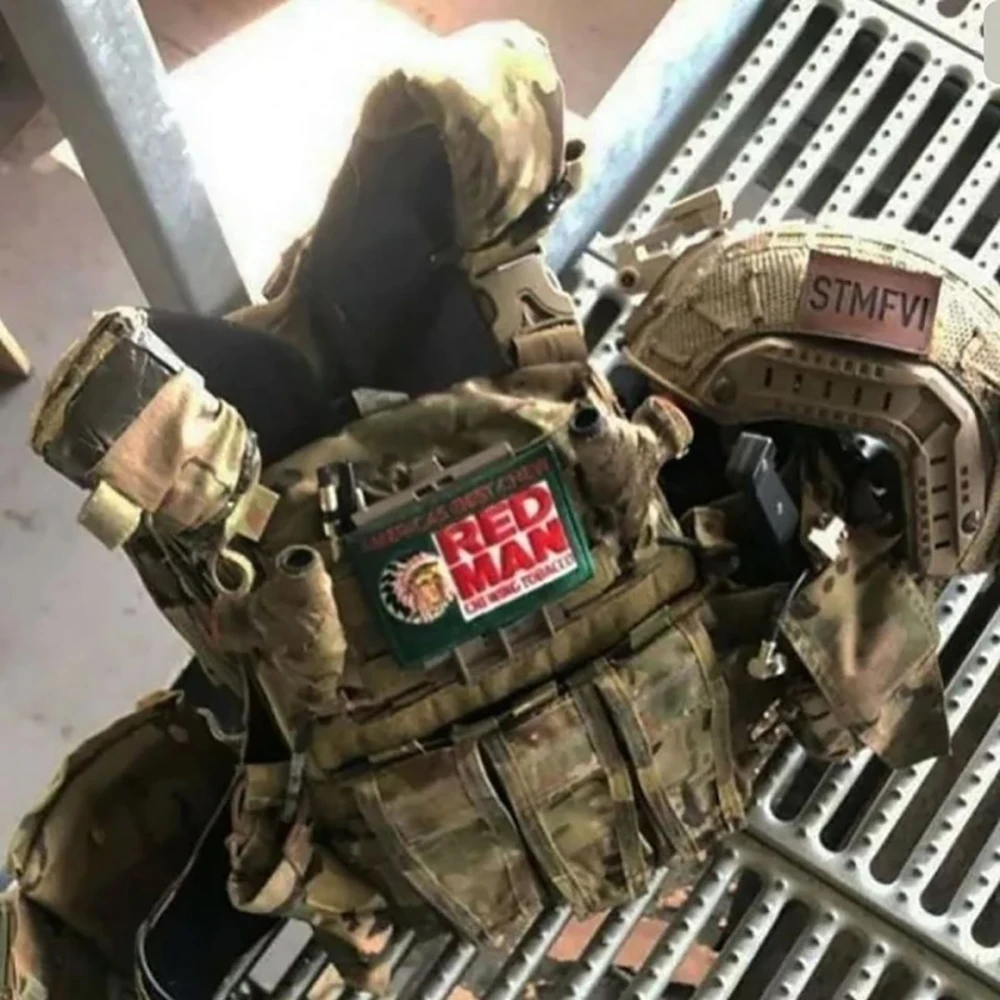 Embroidery Patch TSNK Embroidery Patch Tactical Badge "SEAL TEAM/DEVGRU RED MEN" Armlet
