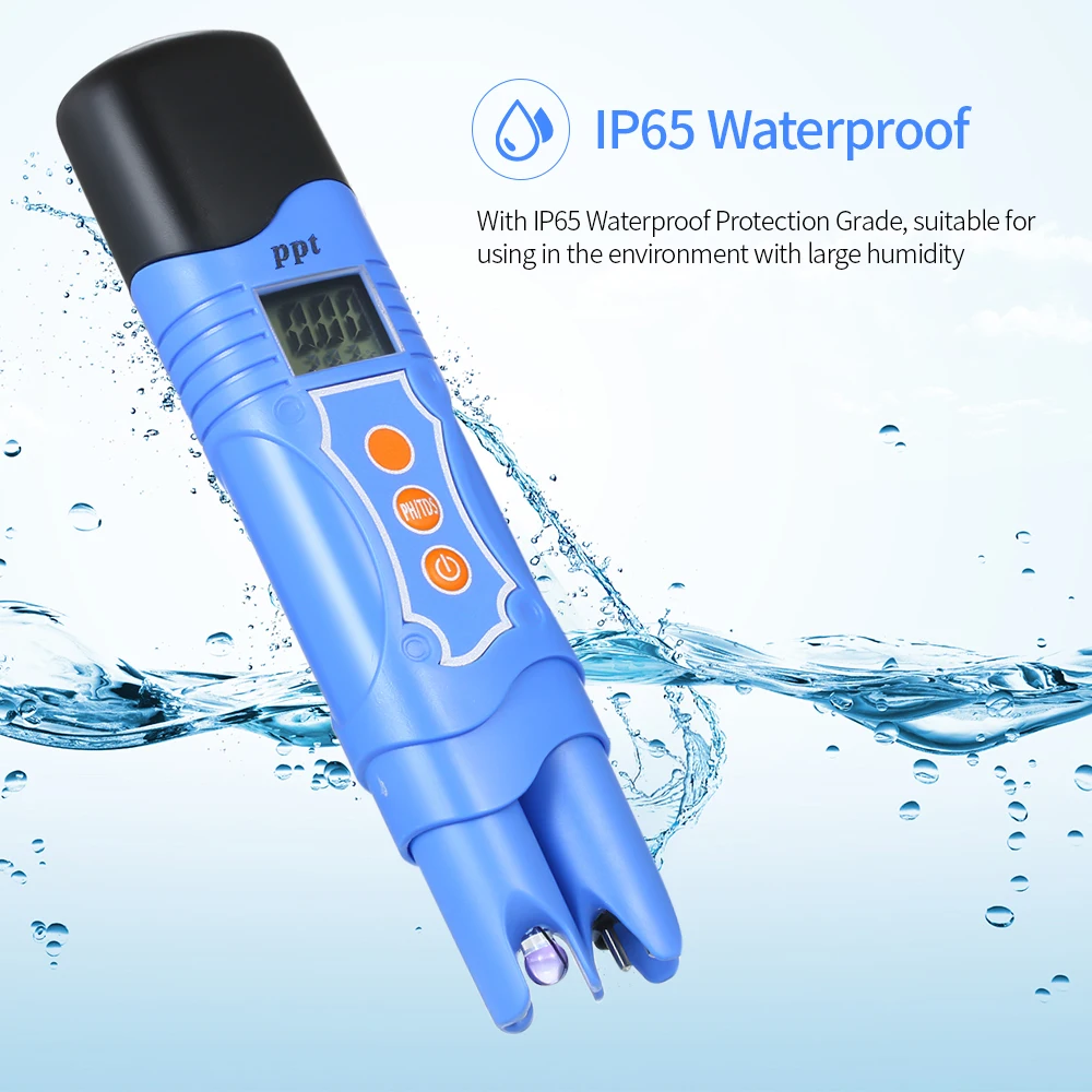 

Digital pH Meter TDS Meter Temperature Meter for Water Tester Water Quality Analyzer with ATC Function for Aquarium Tanks Ponds