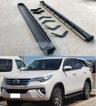 

Aluminum Fit for Toyota Fortuner 2016 2017 2018 2019 running board side step nerf bar pedal good quality