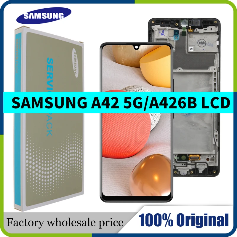 Оригинальный активно-матричные осид для Samsung Galaxy A42 5G ЖК-дисплей сенсорный экран с