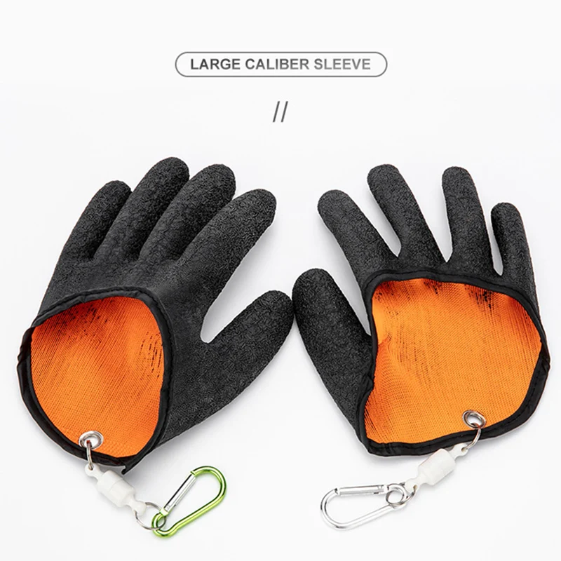 Fish Catching aAnti Slip Latex Gloves Fishing Anti Stab Waterproof