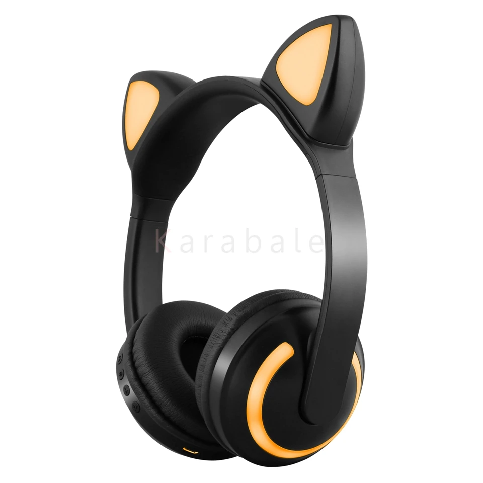 Котика для девочек, ZW19 наушники-вкладыши TWS Bluetooth 5,0 наушники HD стерео HIFI Басс, Беспроводной наушники Шум шумоподавлением гарнитура для малышей; для детей; для девочек Подарки