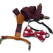 Детские ремни мальчик дети лук наборы галстуков для маленьких мальчиков Свадебные подтяжки галстук бабочка комплект