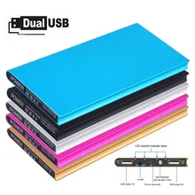 Внешний аккумулятор 20000 м Ач внешний аккумулятор портативное зарядное устройство 18650 светодиодный светильник двойной USB внешний аккумулятор для телефона удобный для путешествий