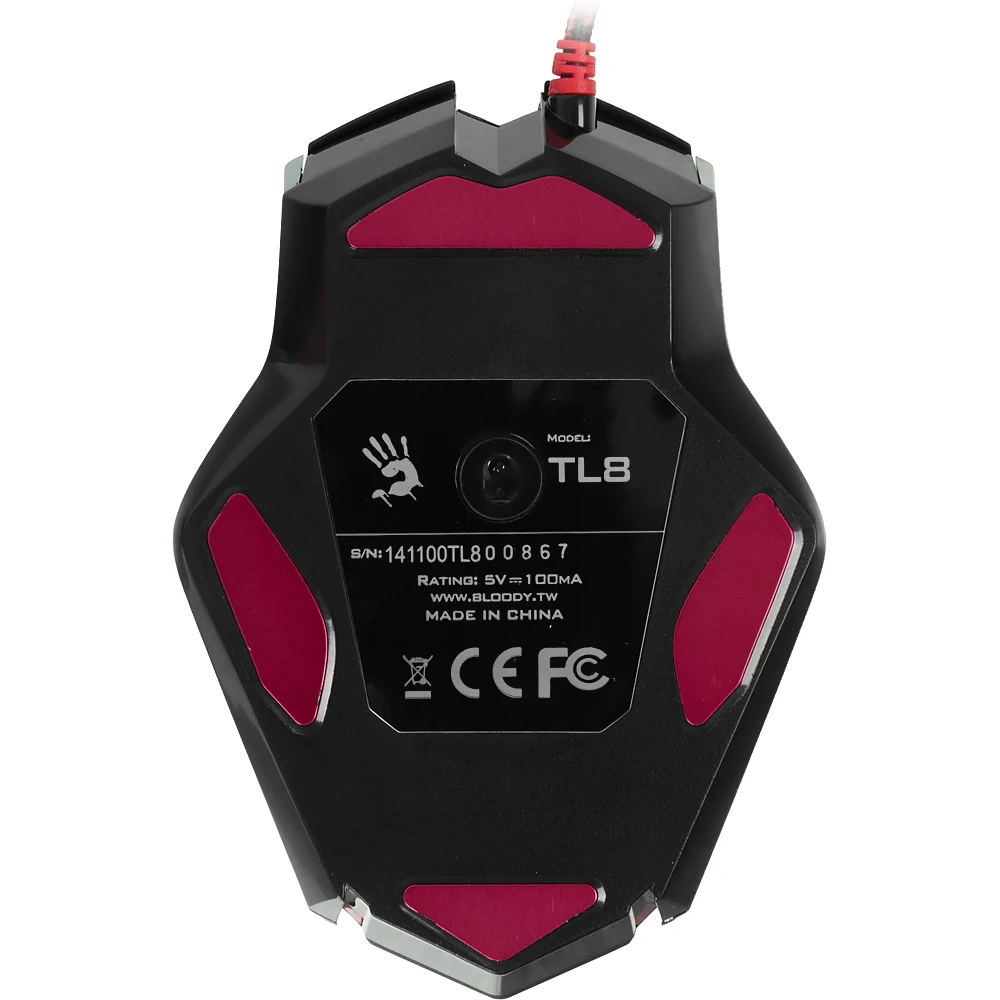 Мышь A4 Bloody TL8 Terminator черный/серебристый лазерная(8200dpi) USB2.0 игровая(9but