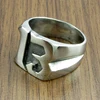 Punk US Size 7-15# 316L Stainless Steel Number 13 Letter Biker Ring Jewelry 6