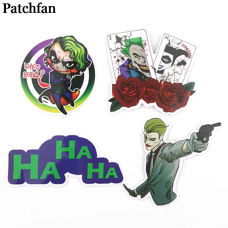 12 компл./лот Patchfan 19 шт. Джокер Отряд Самоубийц забавные наклейки пакеты письмо креативный стиль DIY настенный телефон Скрапбукинг альбом A2299