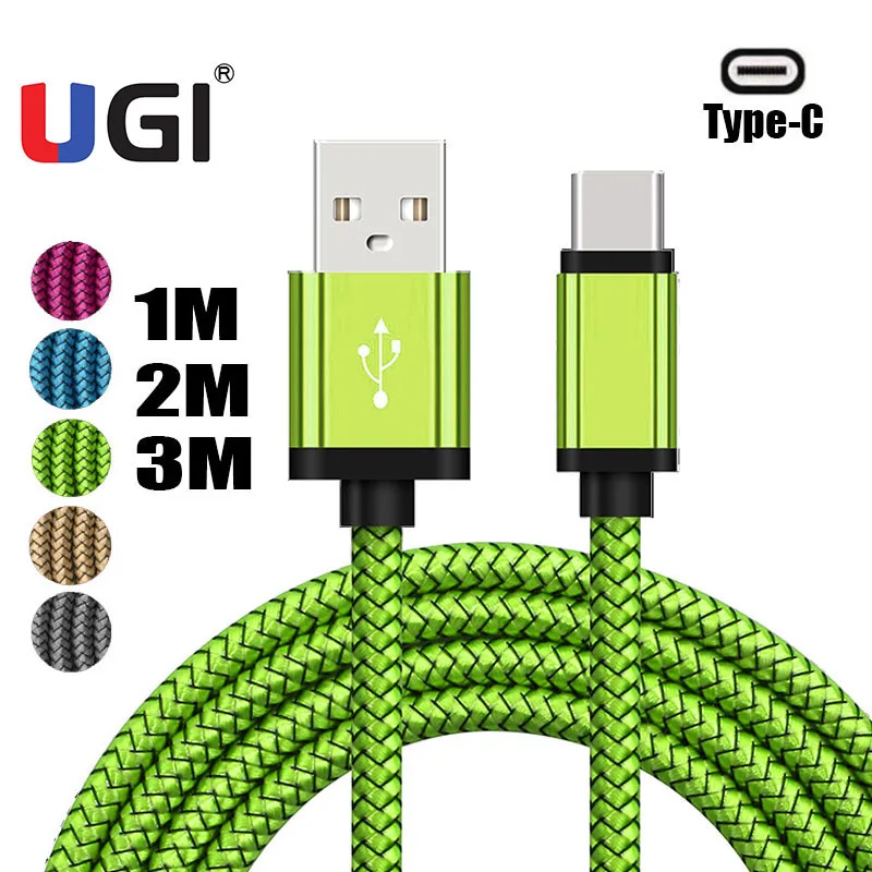 UGI 1 м/2 м/3 м 3 ~ 10 футов USB C зарядное устройство Type для синхронизация данных зарядный