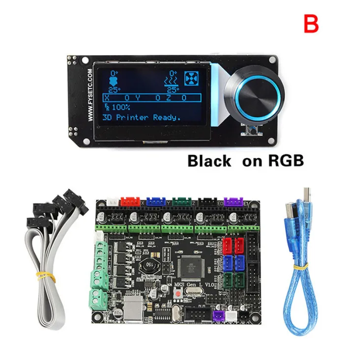 MKS Gen L+ MINI12864 ЖК-дисплей Поддержка Marlin DIY комплект для 3d принтера OD889