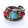 Women  Fashion Bracelet Jewelry Silver Color Faux  Boho Adjust Bangles Charm Chic Beads Bracelets 2