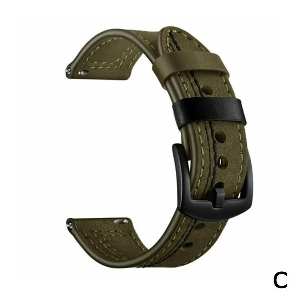 Смарт часы ремни для samsung Galaxy 46 мм/gear S3 Frontier Band PU кожаные Смарт-часы ремешок - Цвет ремешка: Зеленый